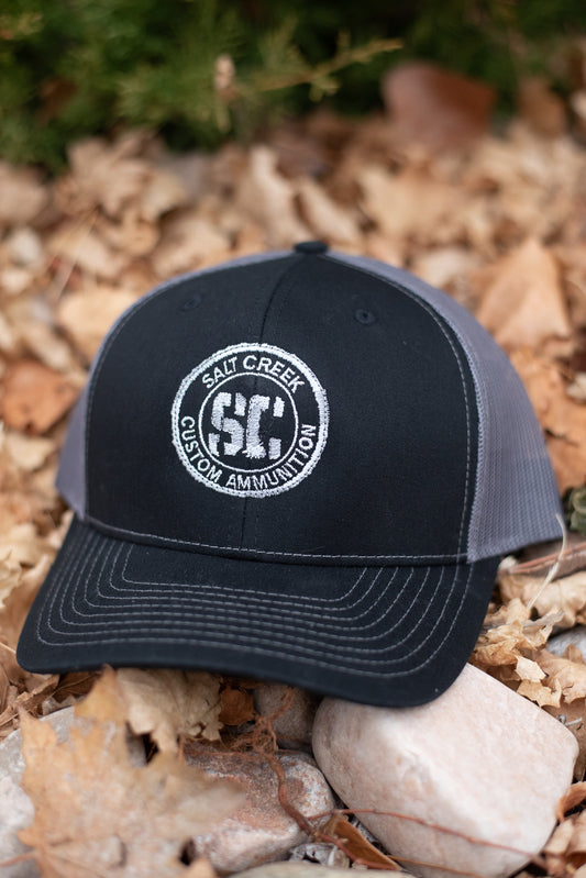 Black/Grey Embroidered Salt Creek Ammo Logo Hat