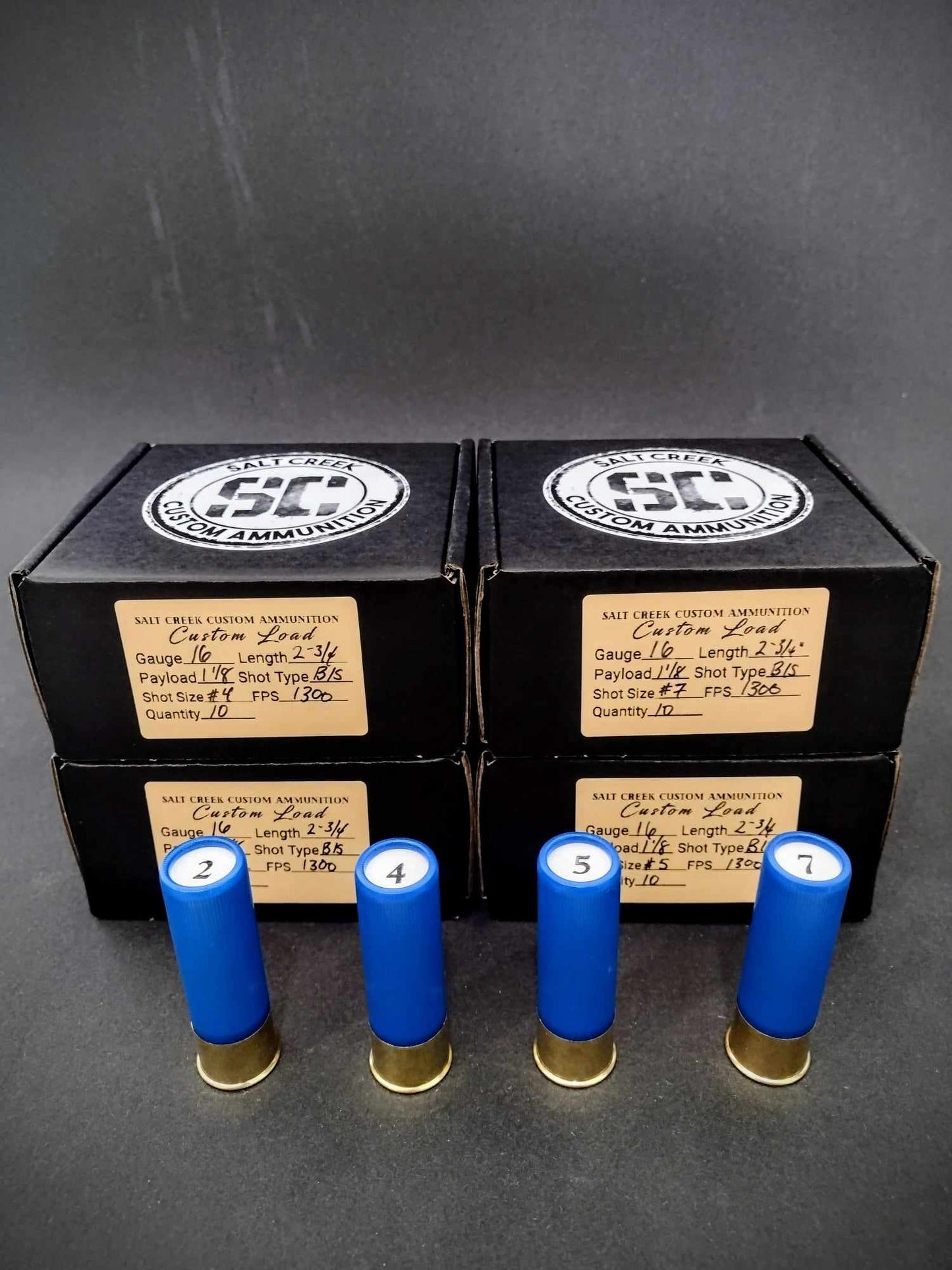 16 gauge 1-1/8oz Bismuth - 20 rounds - Salt Creek Custom Ammunition